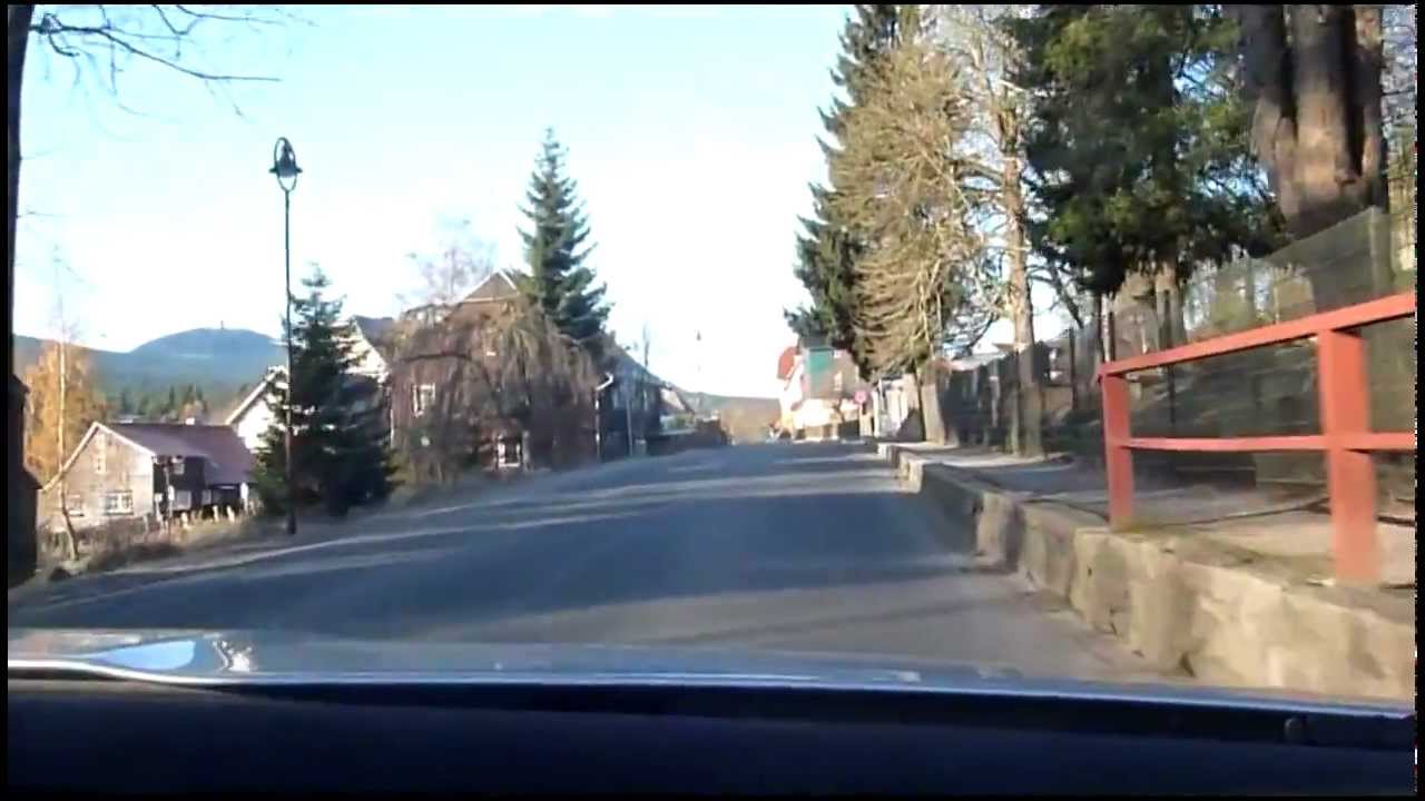 Fahrt auf der Brockenstraße zum Brocken
