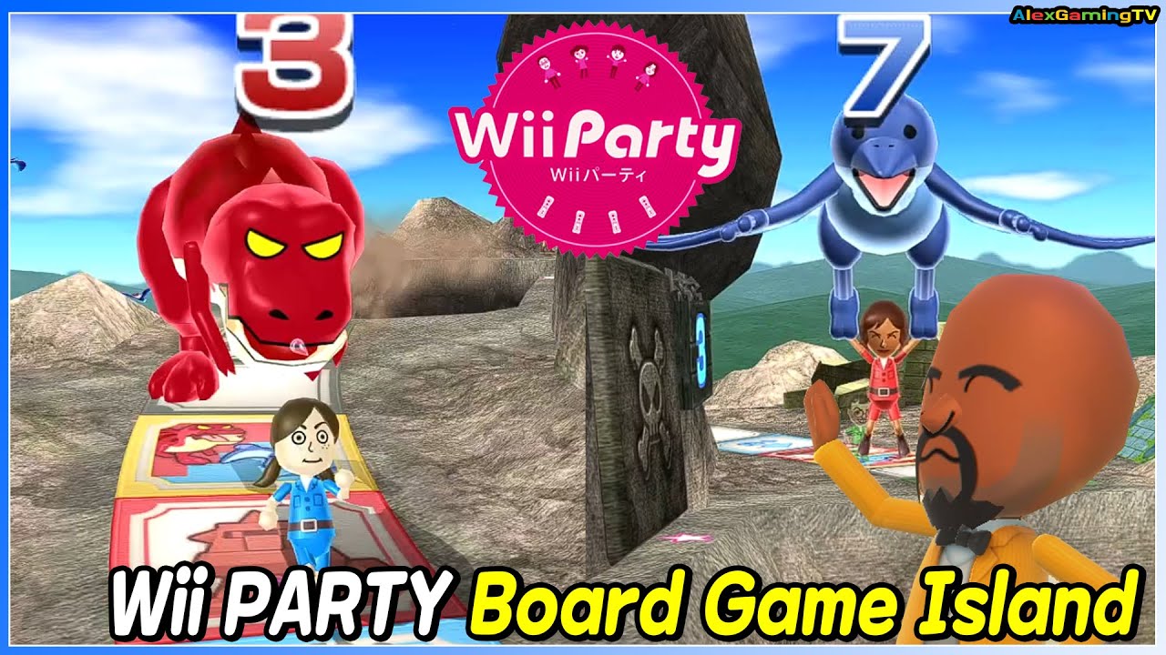 Wii Party - Board Game Island (Master com) Lucia vs Yoko vs Hiromasa vs Lucia | AlexGamingTV