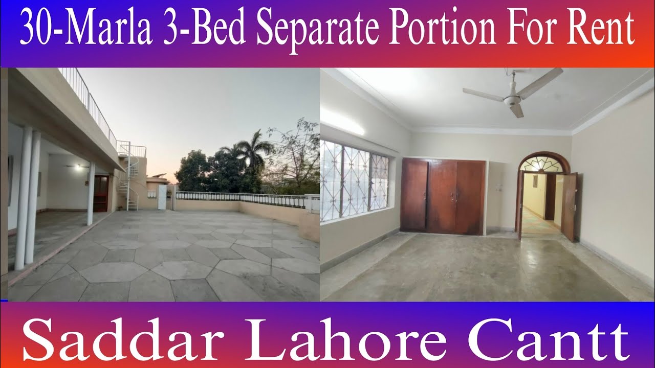 30-Marla 3-Bedroom's Separate Gate Upper Portion For Rent | Old Officers Colony Saddar Lahore Cantt.