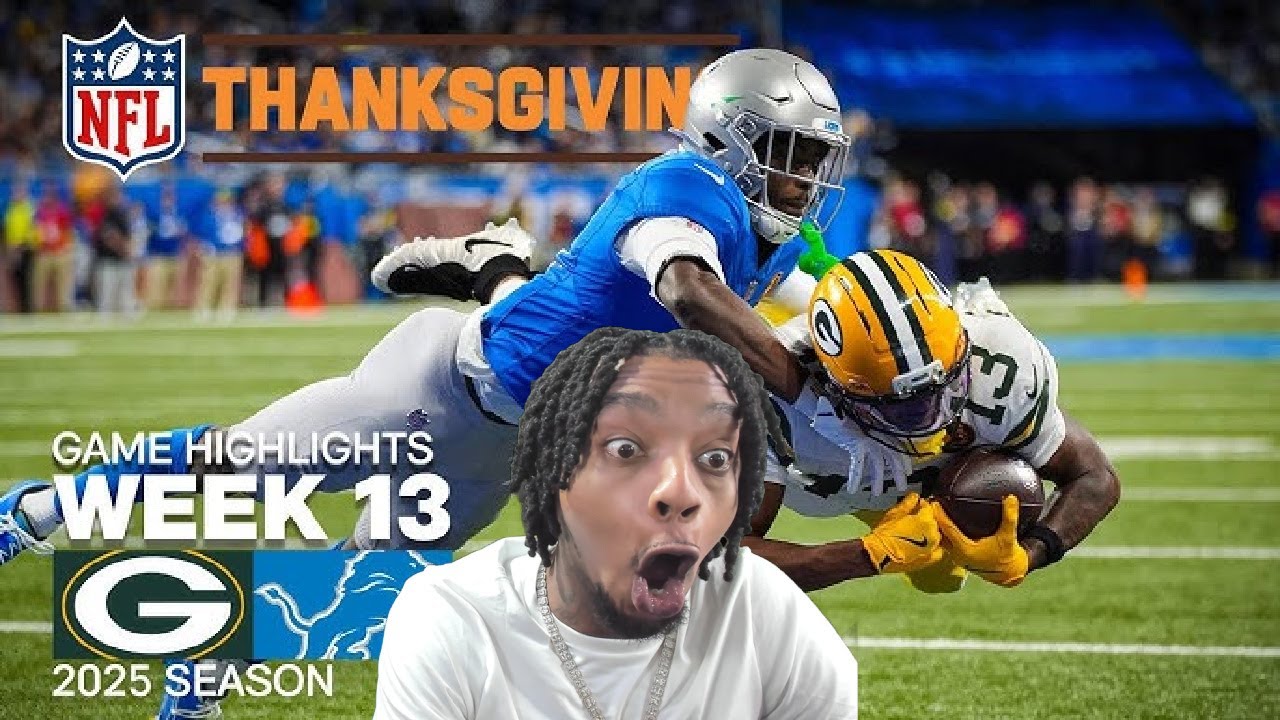 FlightReacts Packers vs. Detroit Lions Game Highlights | NFL 2025 Season Week 13!