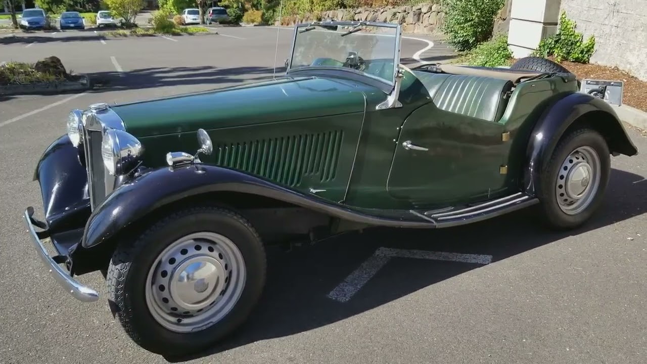 1951 MGTD walk around and test drive ￼,,,,,,,sold 