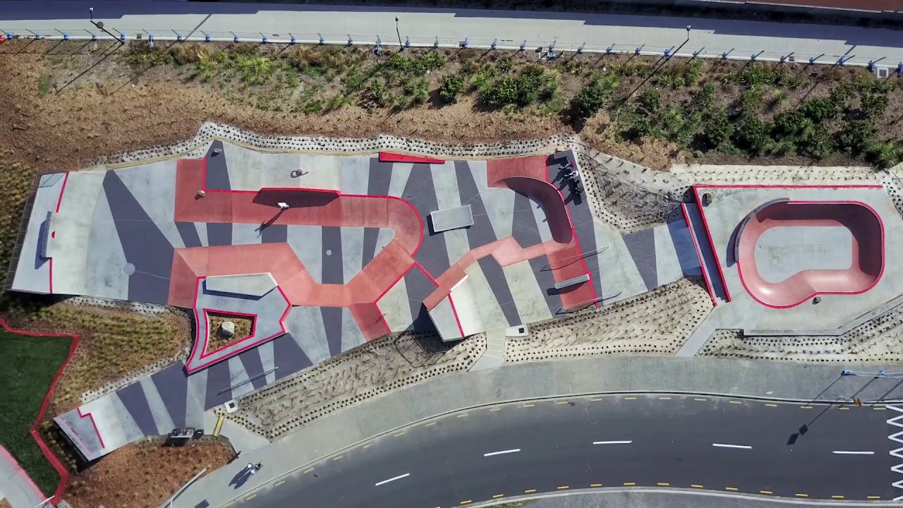 Valonia Skatepark Aerial video 1080P