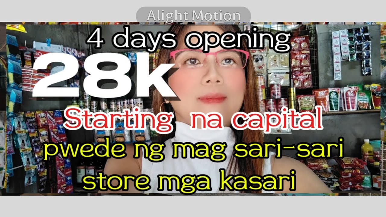 28k  Capital or puhunan sa sari-sari store kunti lang pala mabili?