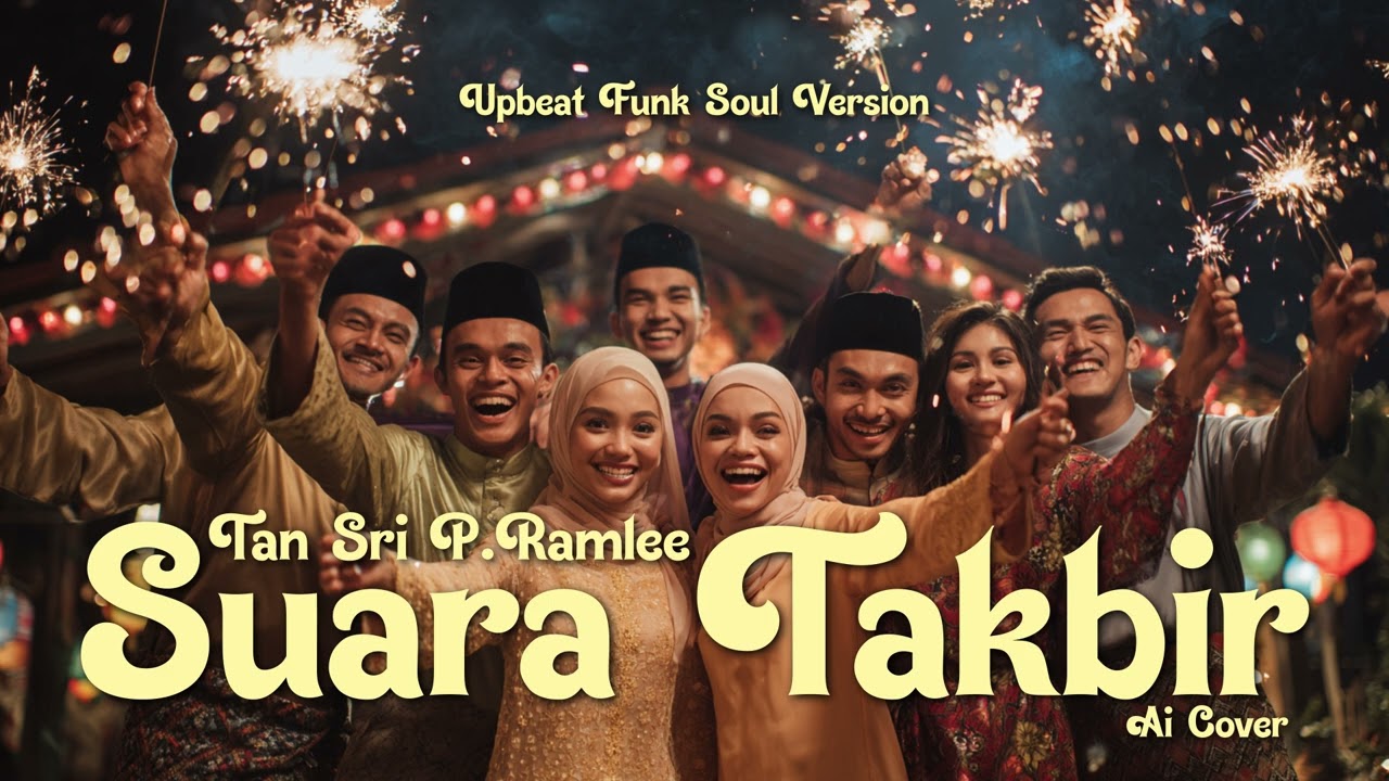 Tan Sri P. Ramlee - Suara Takbir (AI Cover) - Upbeat Funk Soul Version