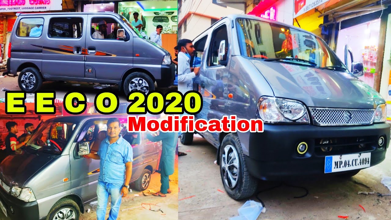 2020 BS6 Maruti Suzuki Eeco Van Modification |  Spoiler | Fogg Lamps | Chrome kit | JBL Speakers |