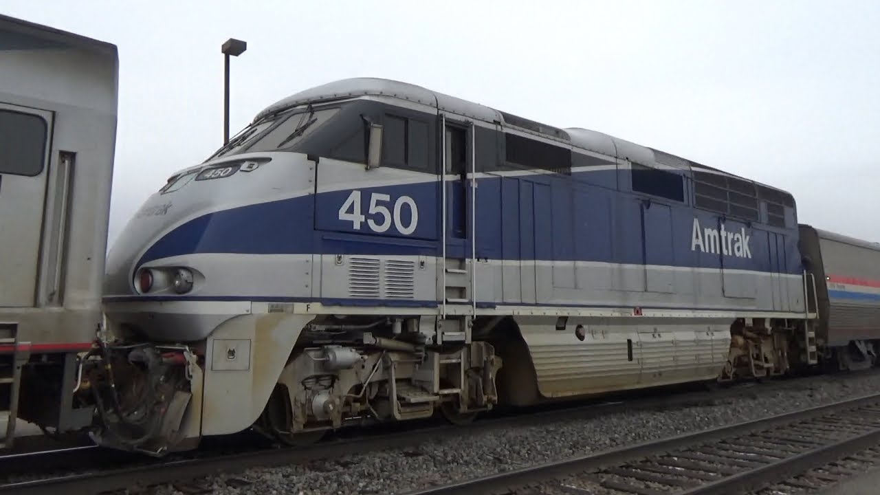 Amtrak 4 with a Surfliner F59PHI! - Railfanning Kewanee, Illinois