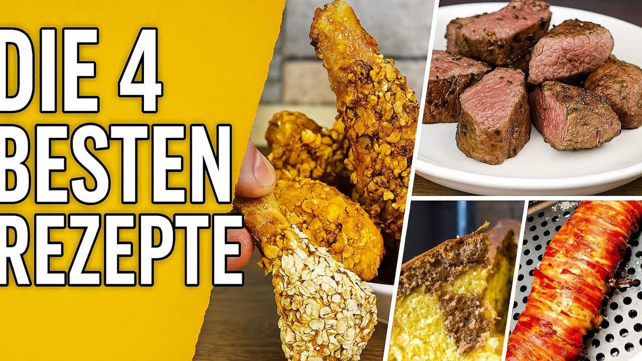 Top 4 Airfryer-Rezepte | Schnell, knusprig & lecker!