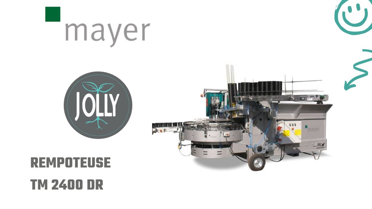 D&eacute;monstration d'une Rempoteuse Mayer TM 2400 DR Pots doubles | ETS JOLLY