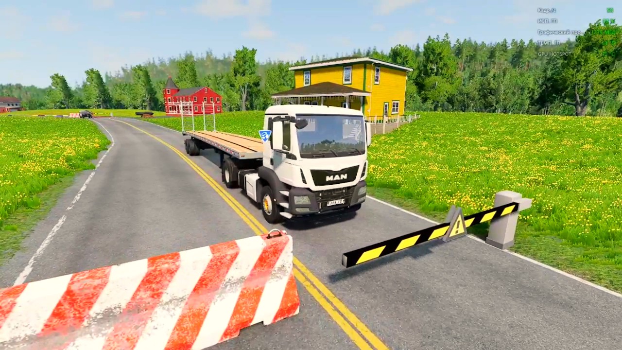 TRANSPORTING PIXAR CARS & FRUITS WITH COLORED & JOHN DEERE vs CLAAS vs TRACTORS - BeamNG.drive