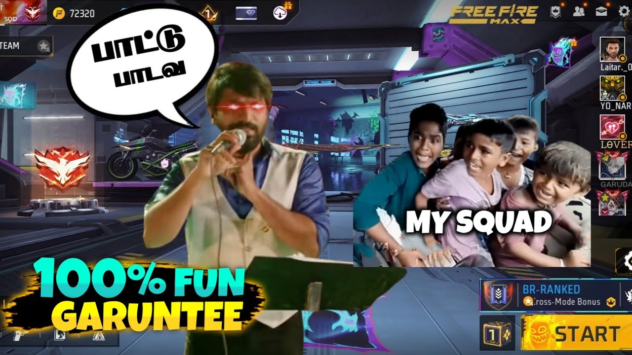 🎙️பாட்டு பாடவ? | Free Fire Max Br rank Gameplay Tamil | Wiping Tamizhan