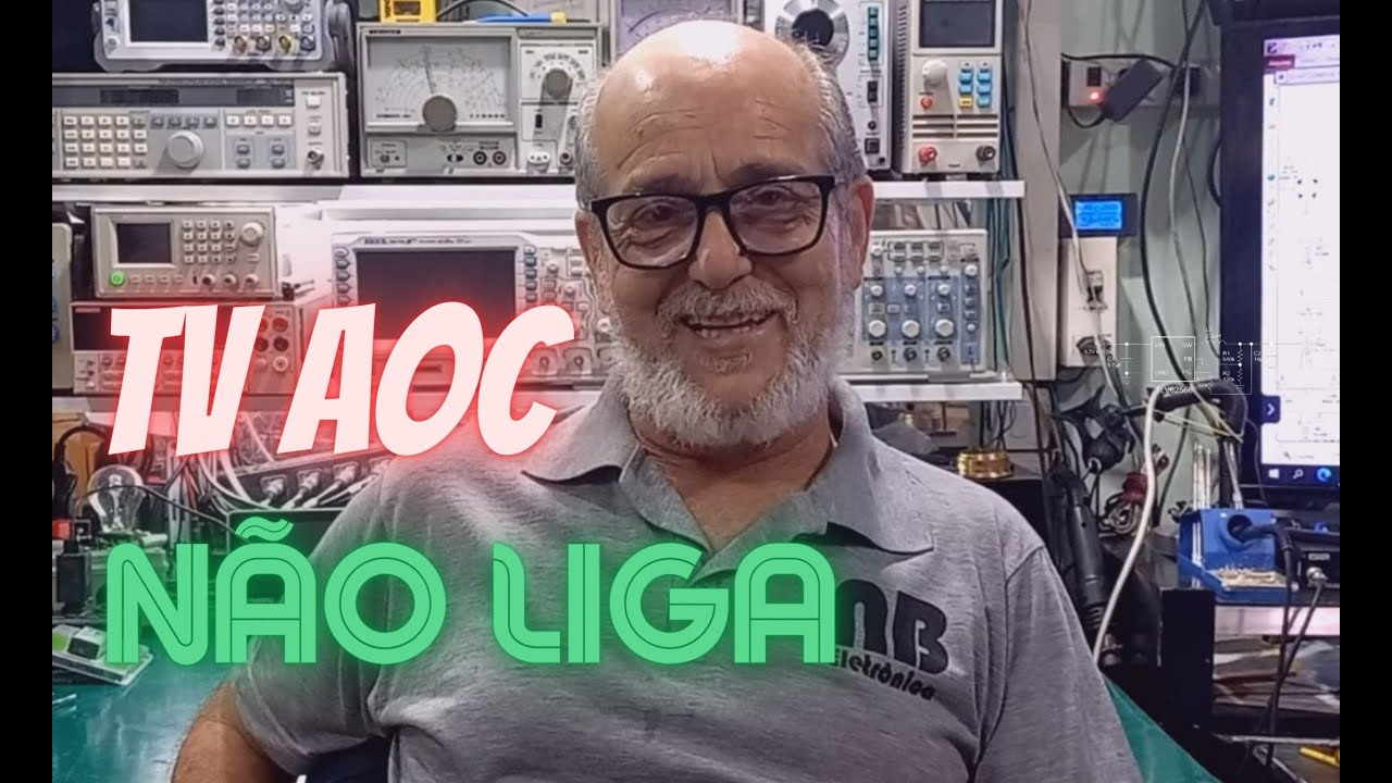 #103 - TV AOC LC42D1320 Não liga. Esquema disponível na descrição.