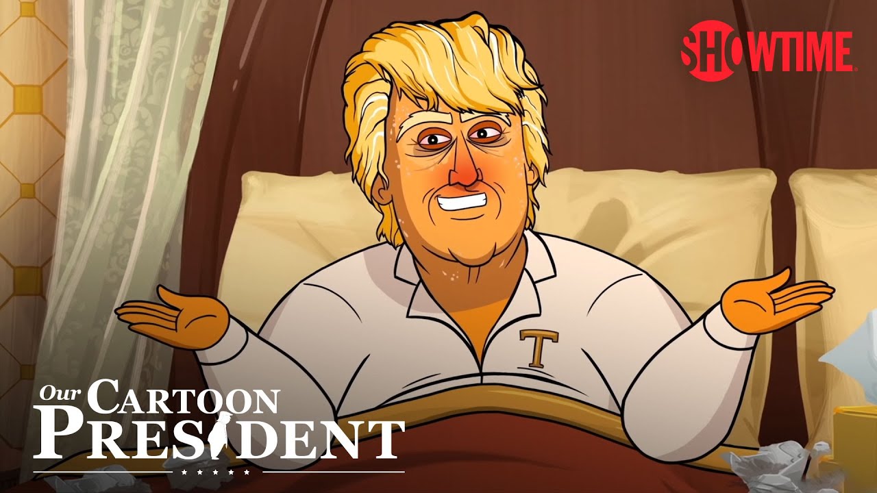 'COVID-Positive Cartoon Trump Watches the VP Debate' Ep. 314 | Our Cartoon President | SHOWTIME