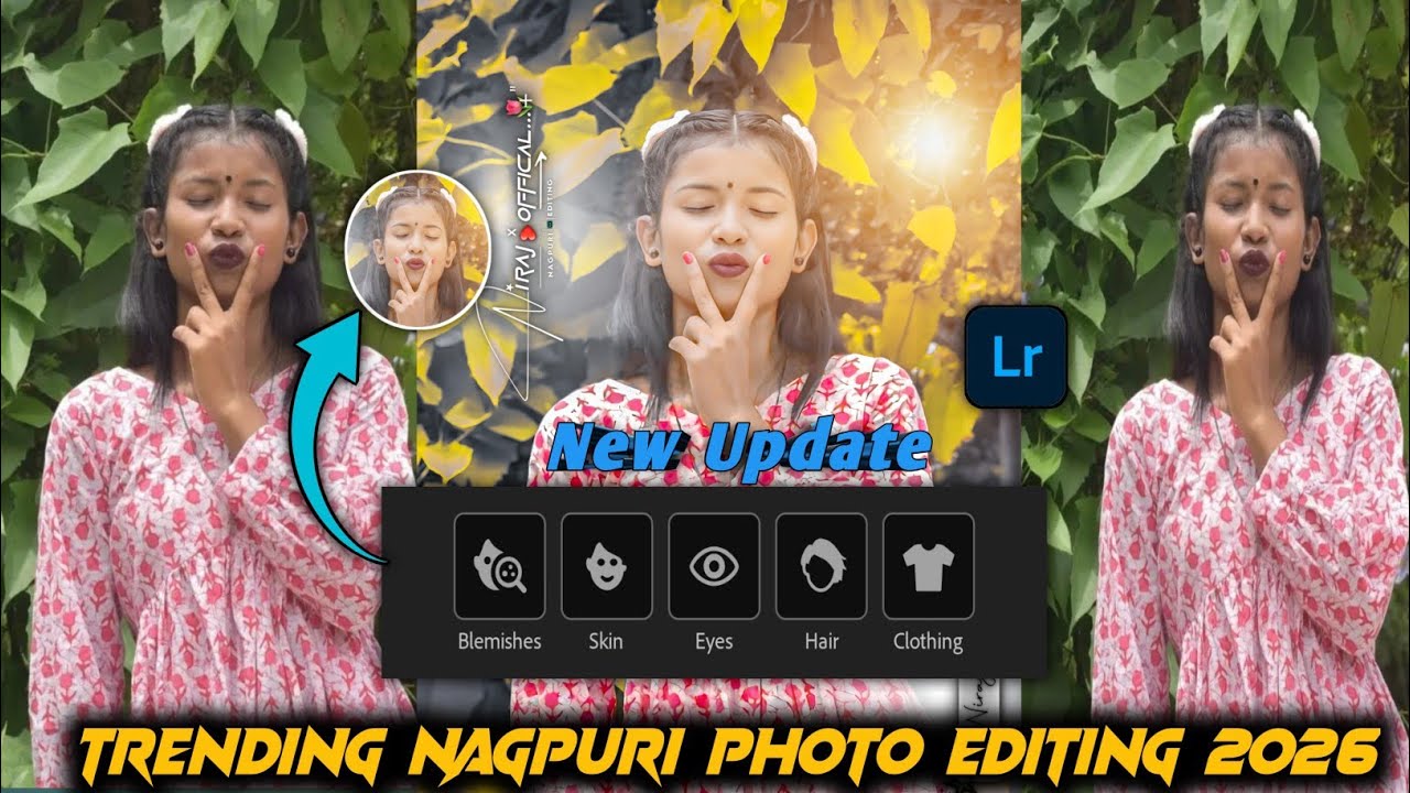 Instagram Trending New Nagpuri Photo Editing 2026 || Yellow Tone Lightroom Photo Editing |