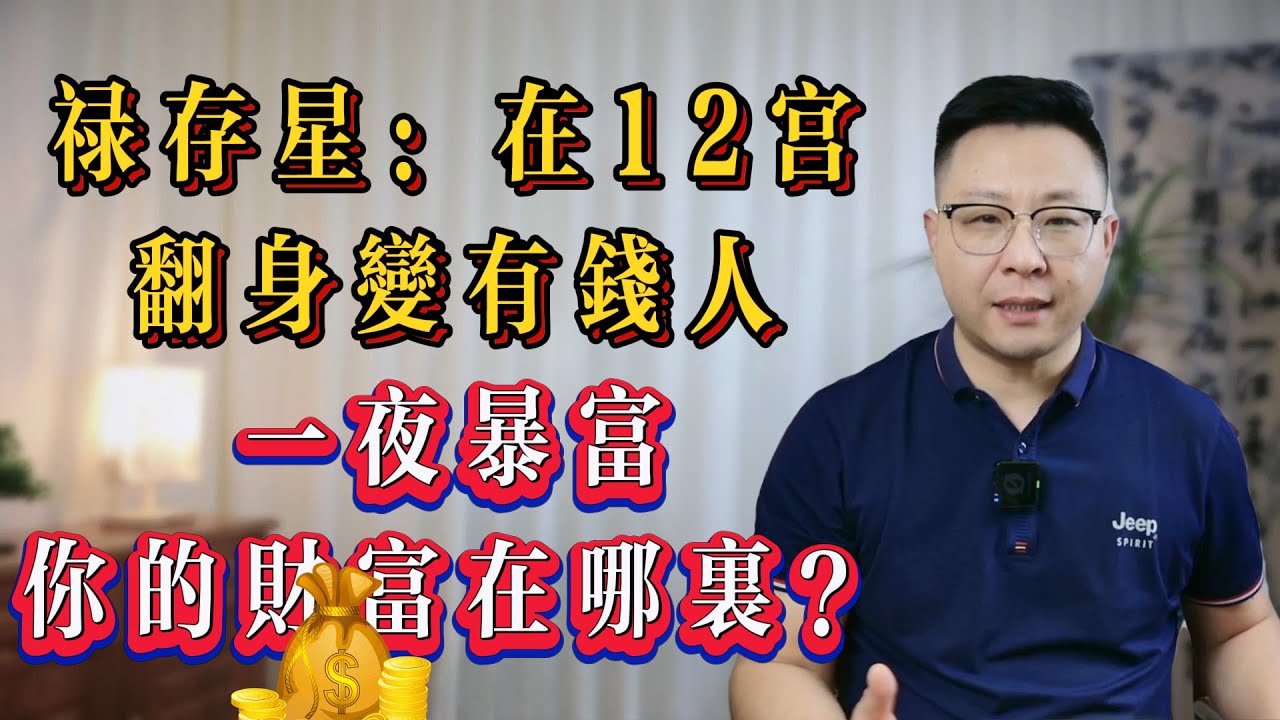 紫微斗数 | 禄存星在12宫：看你的财富在哪里【一夜暴富翻身做有钱人】世恒紫微专业命理老师