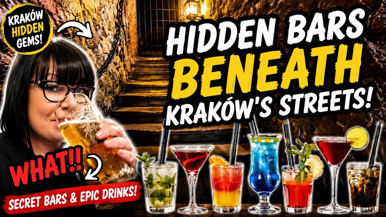 Exploring Krakow's Underground Bars & Food Scene | Night time Edition 🥂