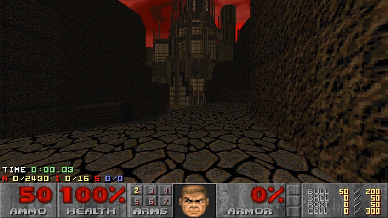 Doom II: Sunder - Map 10 (The Hags Finger) UV-Max in 28:46