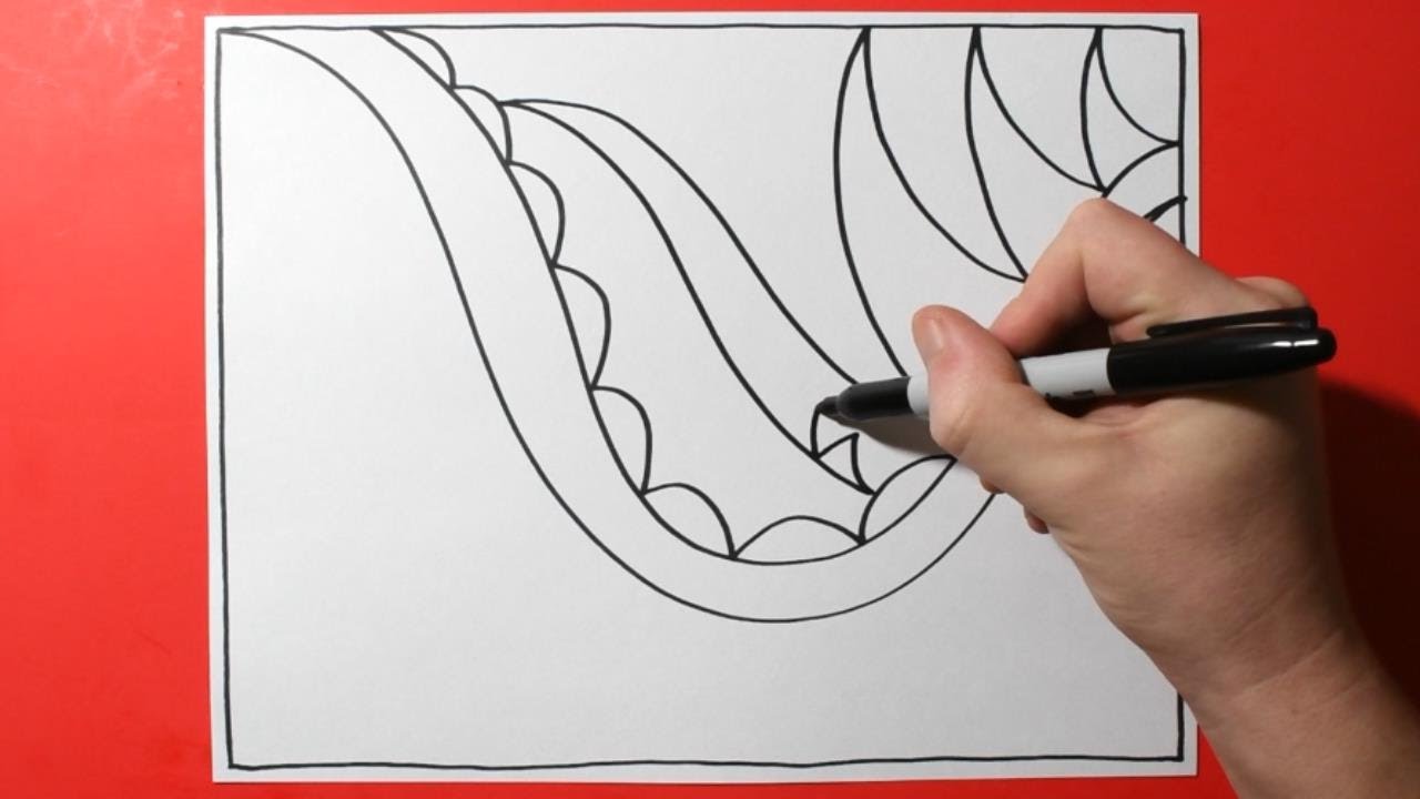 Beast Attack Abstract Pattern Design / Satisfying Intuitive Drawing / Spontaneous Abstraction