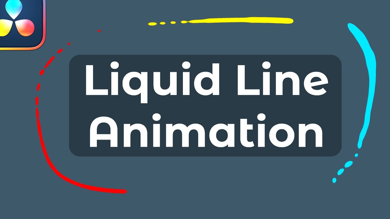 How to Create Liquid Line Effect in DaVinci Resolve | Liquid Animation Tutorial