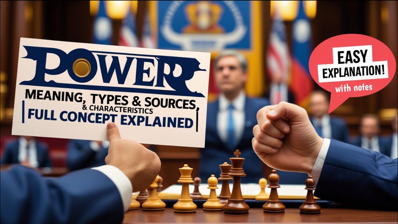 Power - Meaning, Definitions, Types, Sources & Characteristics | Full Concept Explained#ballb#power