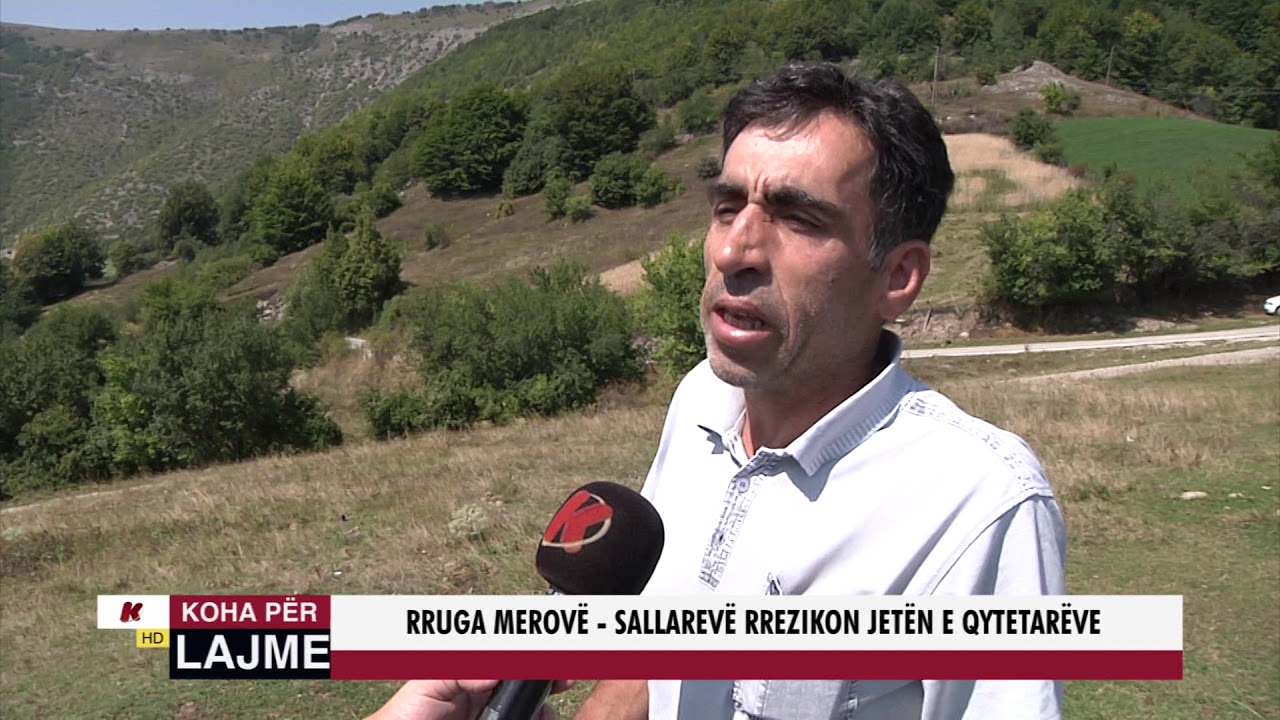 RRUGA MEROVË - SALLAREVË REZIKON JETËN E QYTETARËVE