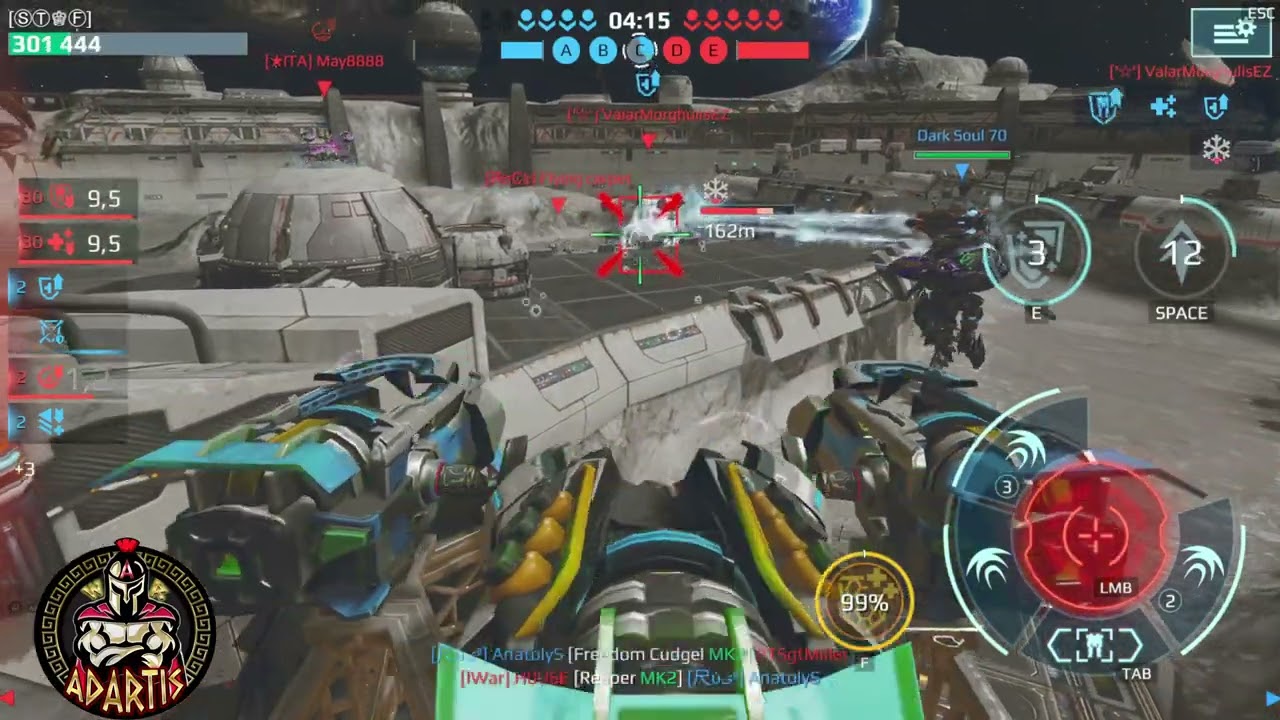 War Robots ADARTIS SOLO [ 17.4 million damage 20 Kills 14 Beacons!