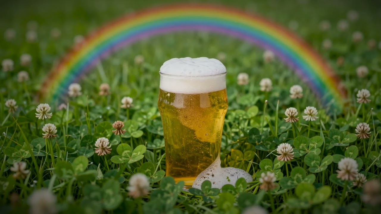 St. Patrick&rsquo;s Day 🍀🍺 Clover & Beer Background Ambience ✨ Lucky Charms Screensaver 🌈 3.5hrs No Ads