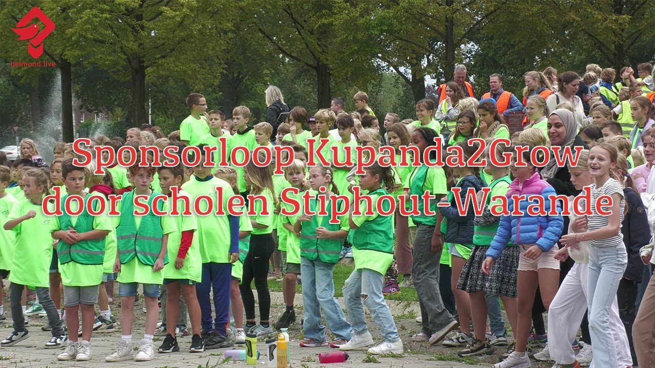 Sponsorloop Kupanda2Grow door scholen Stiphout-Warande Helmond | compilatie