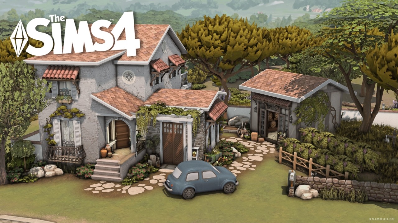 🍃 Небольшой семейный дом в Тартосе 🏡 | Анимация в стиле стоп-моушн для Sims 4 | Без пользовательс...
