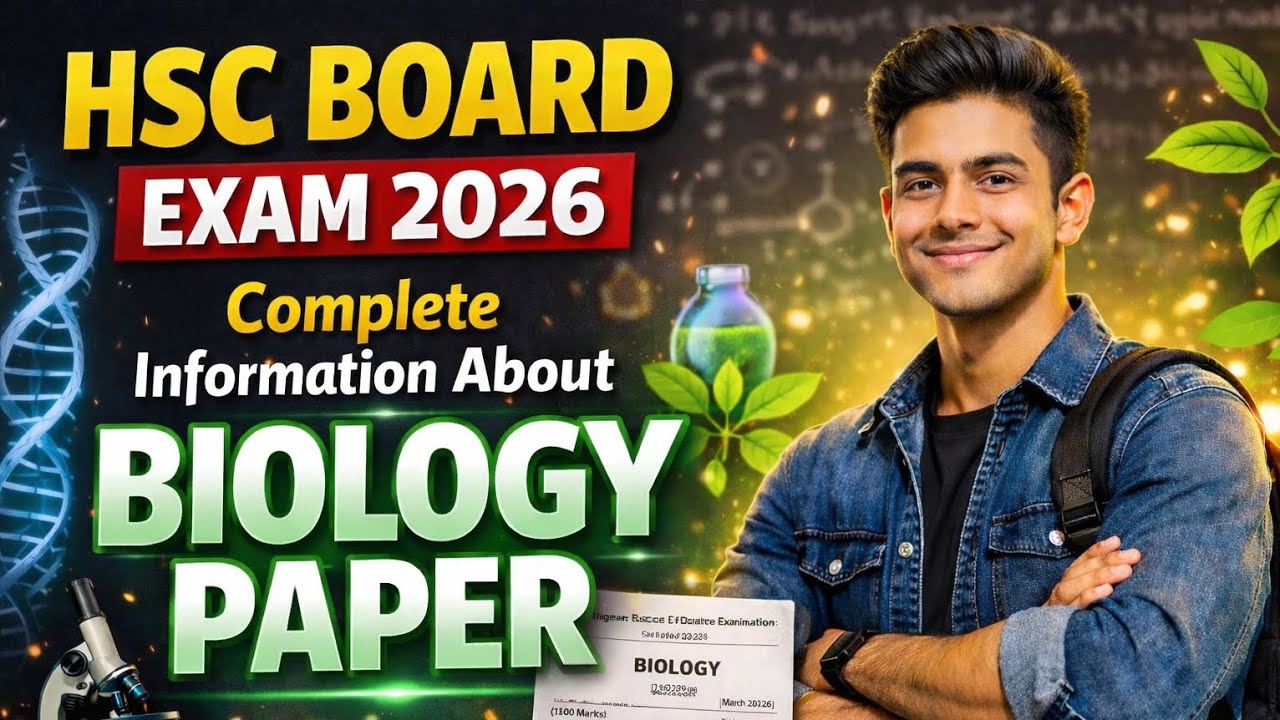 🎯 Don't Miss This ! | Complete Information About Hsc Board Biology Paper | 