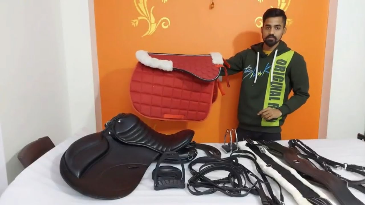 horse accessories Leather saddle set for comfort & secure Riding