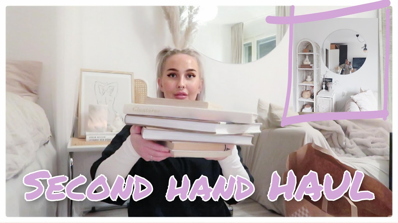 INREDNINGSVLOGG - second hand & ikea HAUL, inreder lägenheten