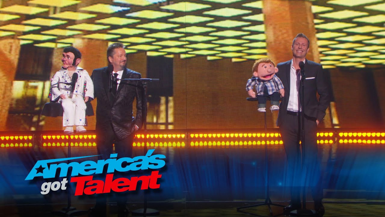 Paul Zerdin  Terry Fator Joins Ventriloquist Onstage   America's Got Talent 2015 Finale
