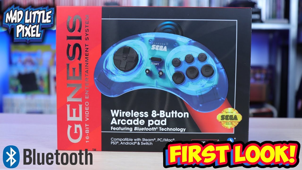 Official Bluetooth Sega Genesis Controller From Retro-Bit First Look!