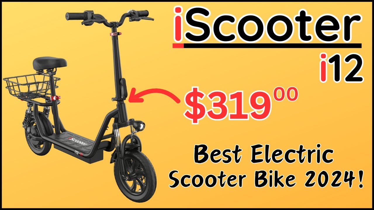 iScooter i12: лучший электросамокат с сиденьем 2024 года!
