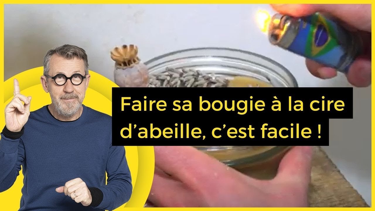 Faire sa bougie à la cire d’abeille, c’est facile !  - C Jamy