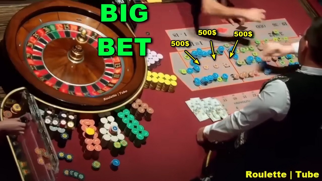 WATCH BIG BET IN ROULETTE LIVE CASINO BET JETON 100$ AND 500$ BIG WIN ✔️ 2026-09-17