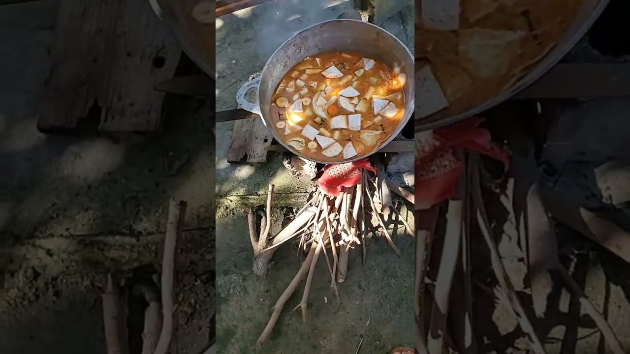 cosinando sopa de mondongo
