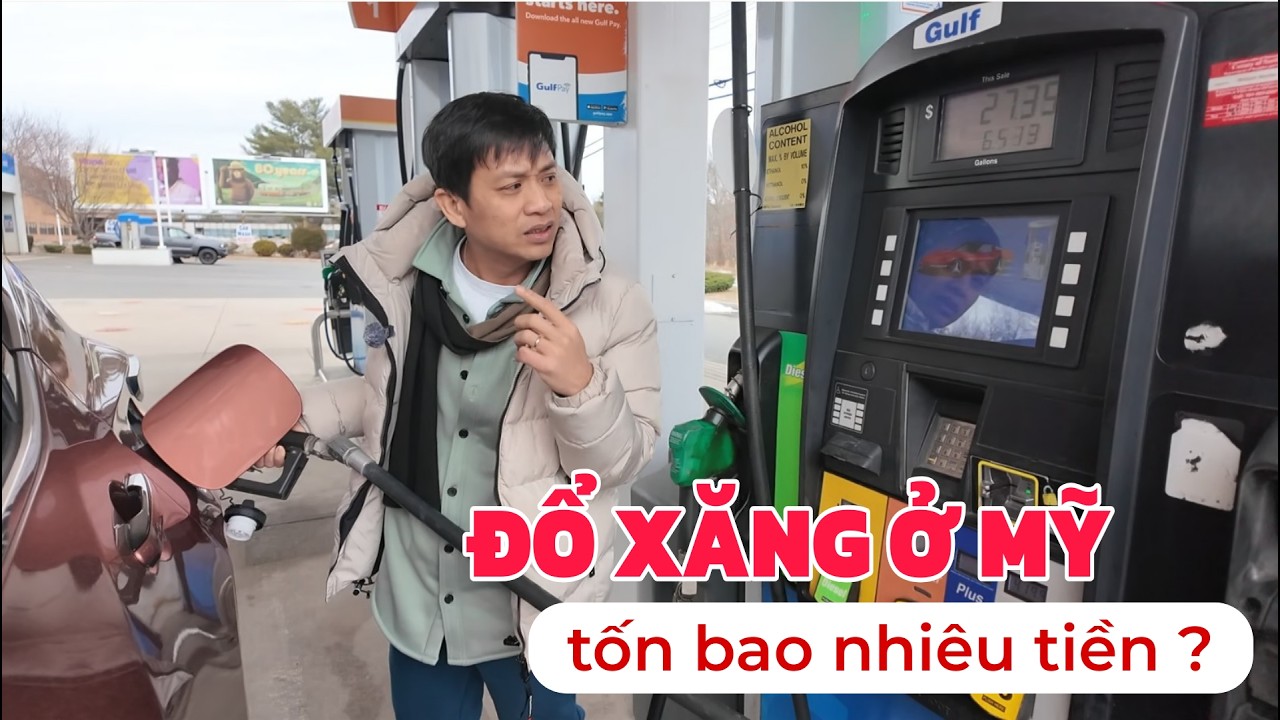 Ở Mỹ đi làm một tuần tốn bao nhiêu tiền xăng ? | Bùi Hồ RCC
