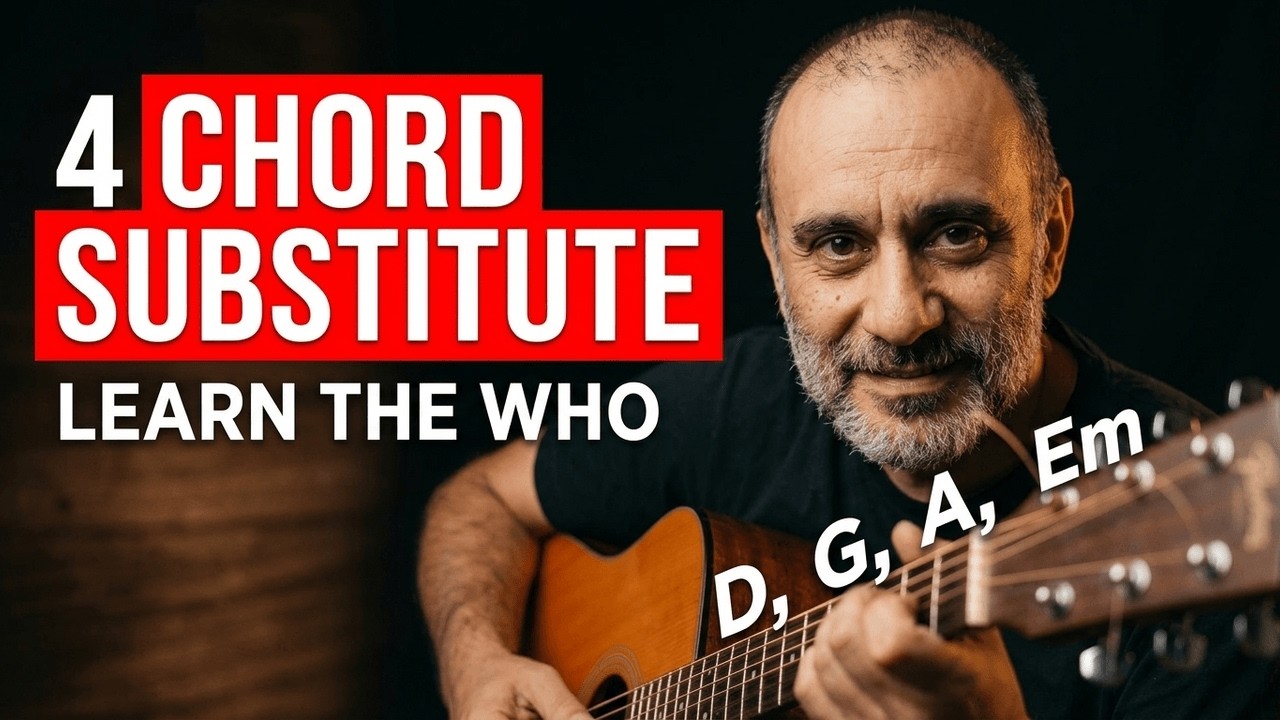 Substitute – Простой урок игры на гитаре для начинающих за несколько минут (The Who)