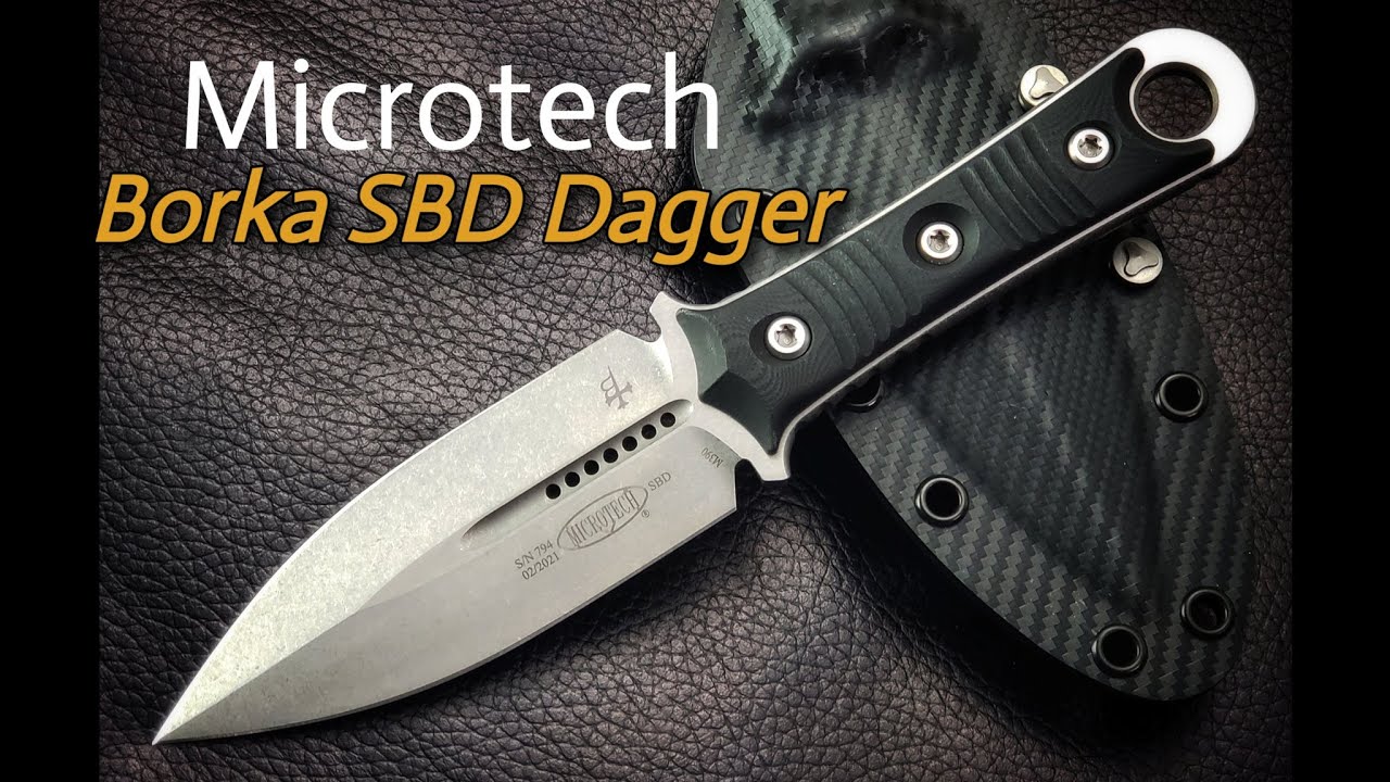 Microtech Borka SBD Dagger: First Class Tactical Double-Edge