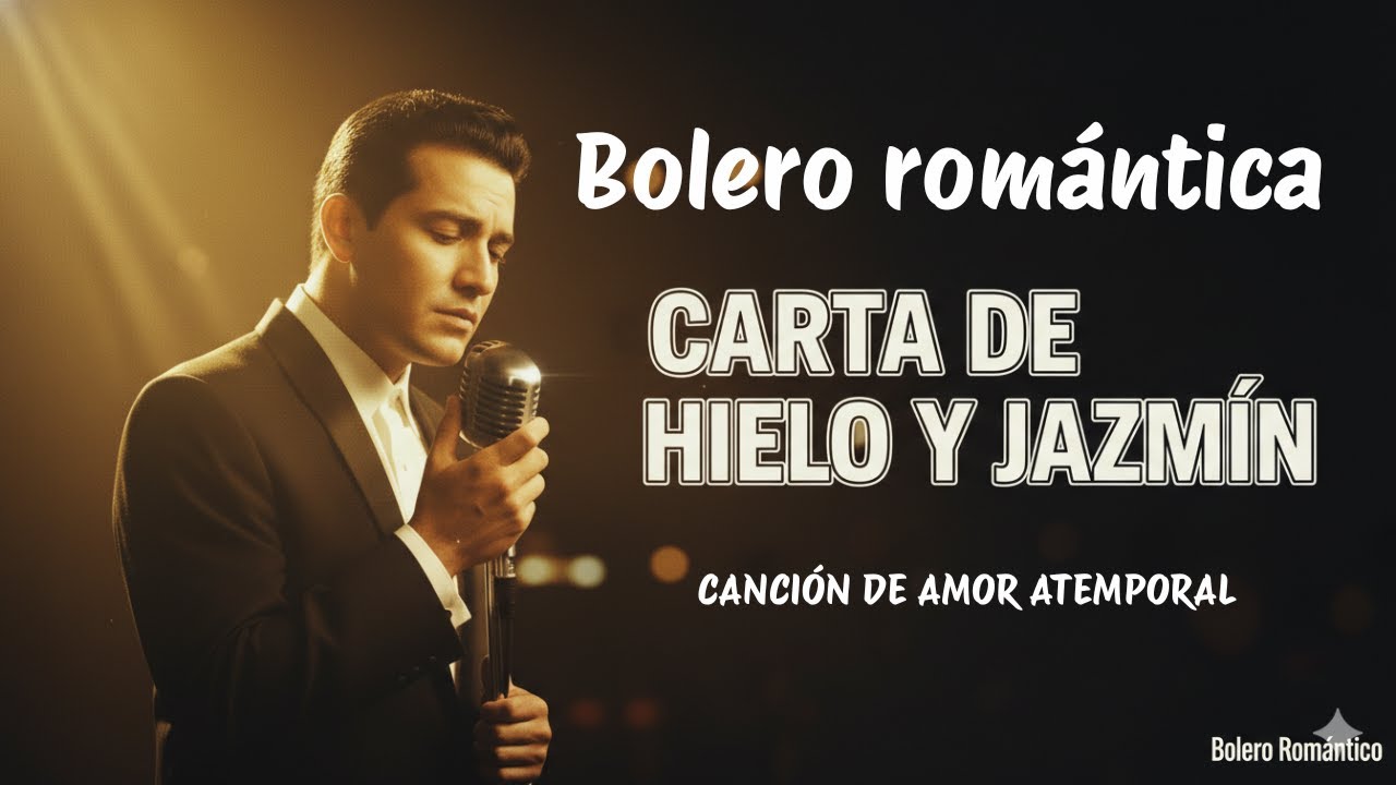 Carta De Hielo Y Jazmín, Bolero Romántico, Canción Nueva, Voz Masculina, Bolero Romántico