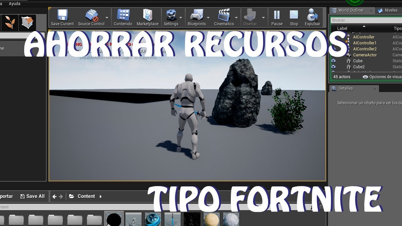 Unreal Engine 4: Optimizar recursos estilo Fortnite (Español)