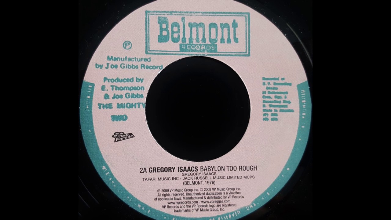 GREGORY ISAACS - Babylon Too Rough [1976]