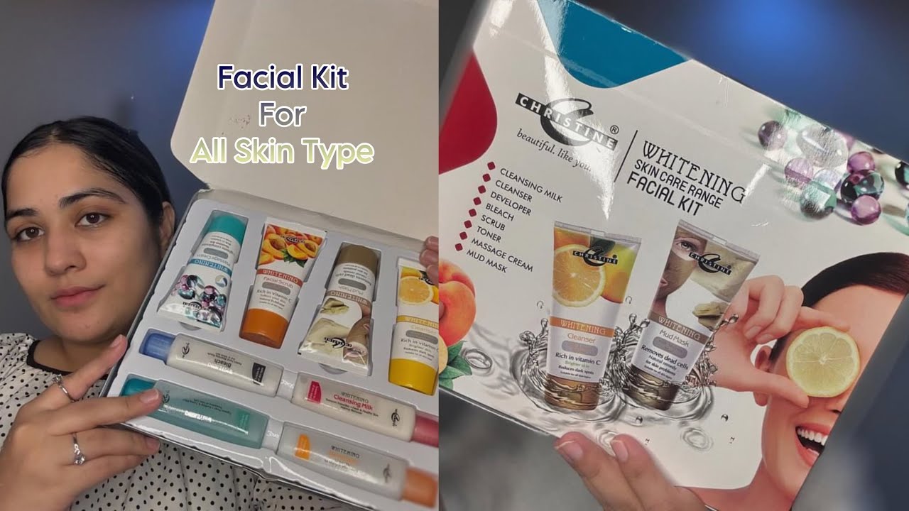 Whitening Facial Kit For All Skin Type | Christine Facial Kit Review #skincare #care