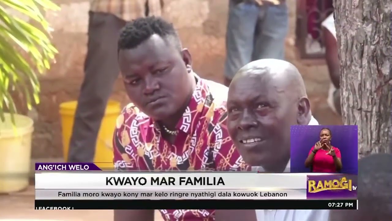 Familia moro kwayo kony mar kelo ringre nyathigi dala kowuok Lebanon | #RamogiTV