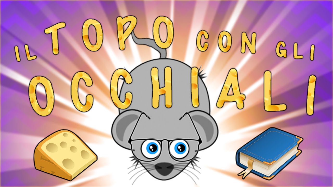 Il topo con gli occhiali - Canzoni per bambini - Baby cartoons - Children's Music 🧒🏼
