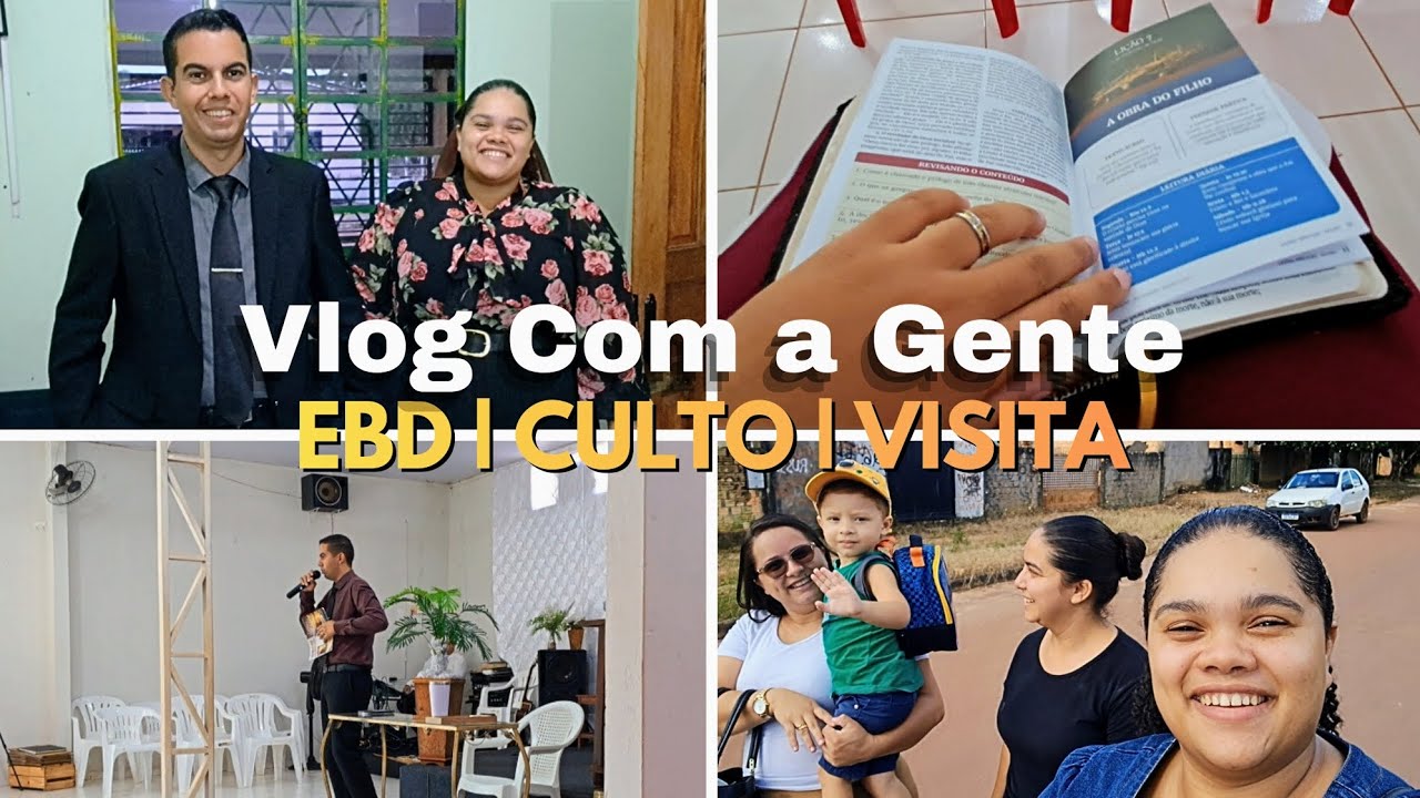 VLOG: DOMINGO DIA DE EBD E CULTO | Fomos Fazer Uma Visita | PARTICIPAÇÃO ESPECIAL DE AMIGOS! ♡