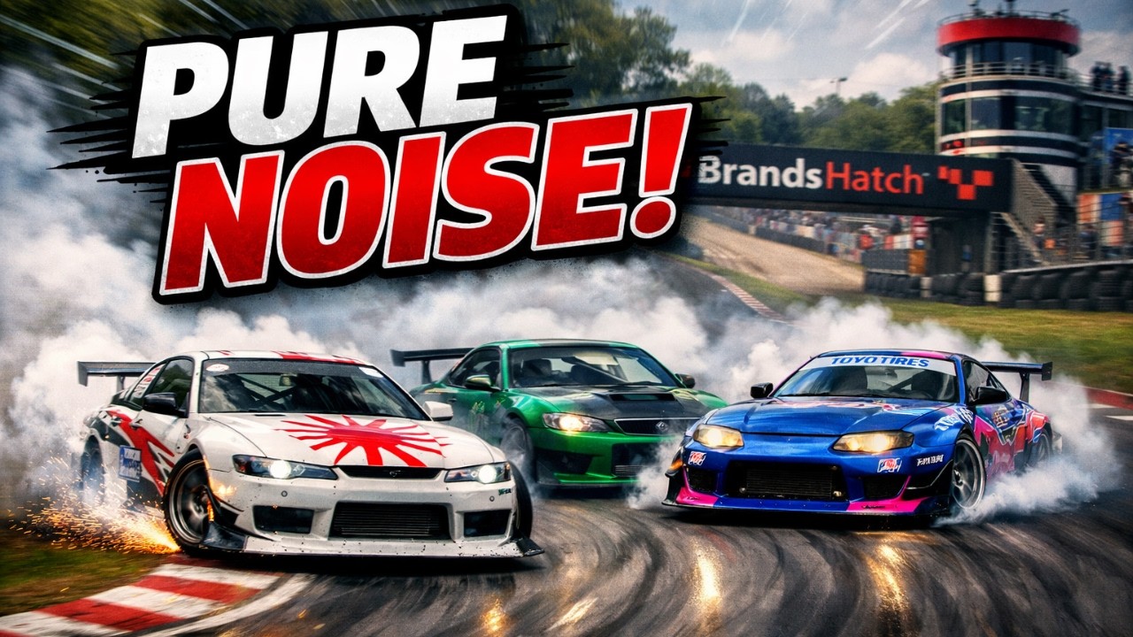 PURE NOISE! Insane Japanese Drift Cars at Brands Hatch