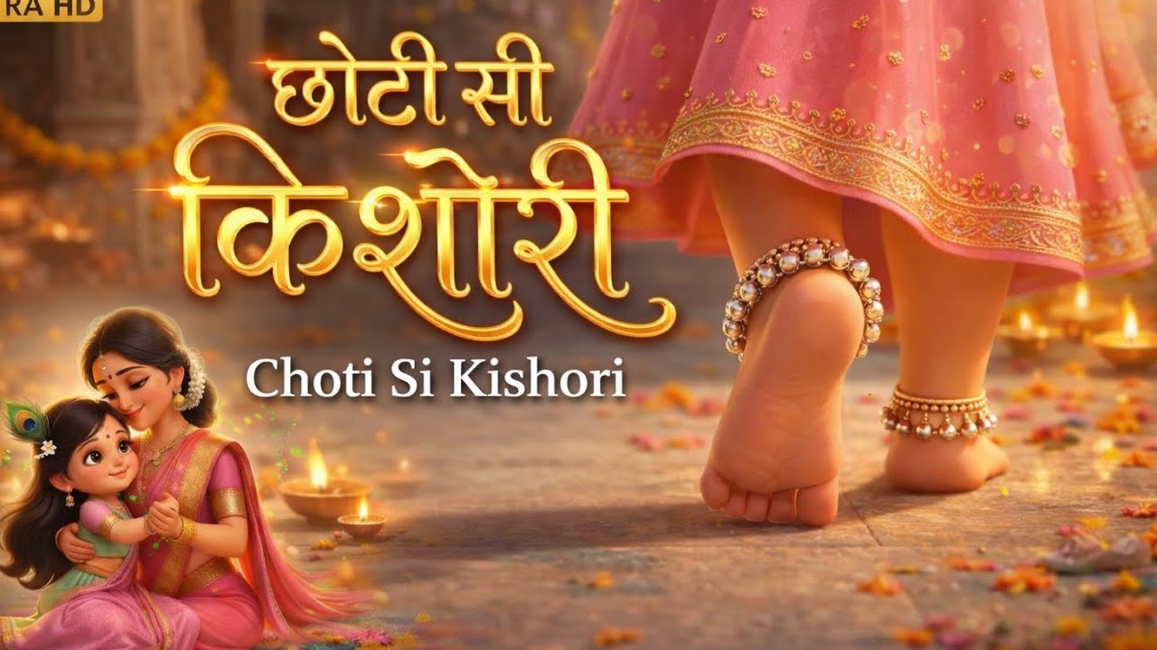 Choti si kishori | छोटी सी किशोरी मोरे अंगना में डोले रे #radhakrishnabhajan #भजन #viral 