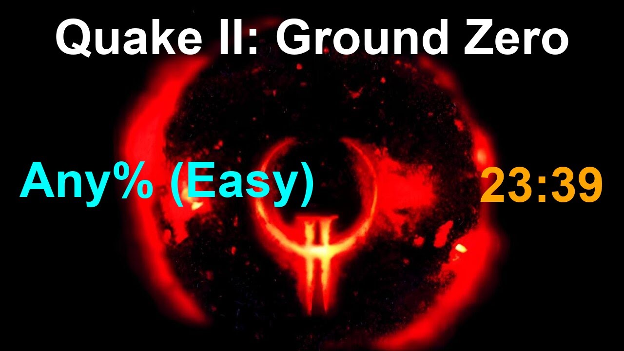 Quake II: Ground Zero (1998) - Any% (Easy) speedrun in 23:39